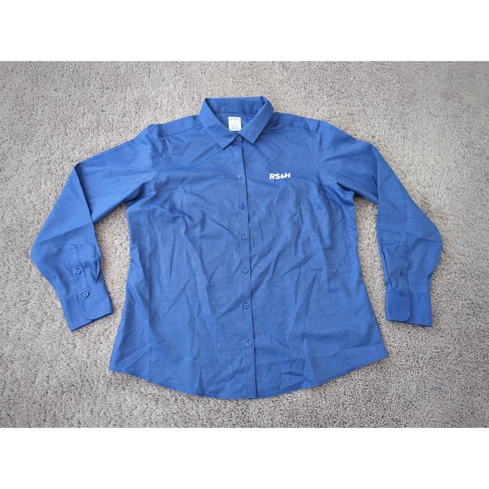 RS&H‎ Button Up Shirt Womens XL Architecture Engineering Firm Corporate Uniform
